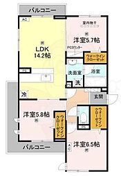 フォレストガーデン北花田 3階/-