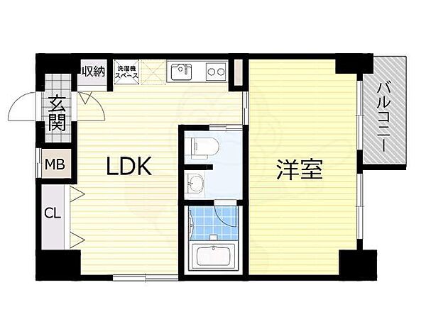 大阪府堺市堺区中安井町３丁(賃貸マンション1LDK・10階・42.56㎡)の写真 その2