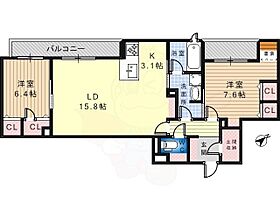 大阪府堺市北区黒土町（賃貸マンション2LDK・2階・81.15㎡） その2