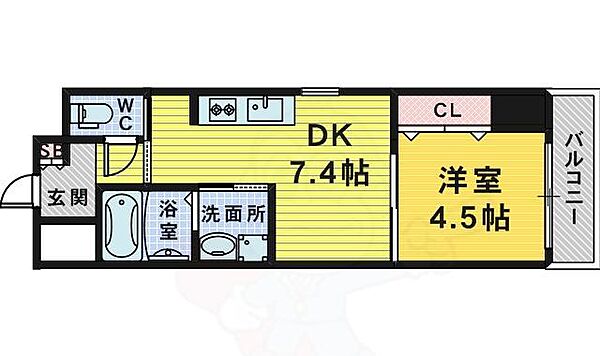 大阪府堺市中区深井沢町(賃貸マンション1DK・6階・30.04㎡)の写真 その2