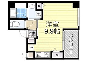 大阪府堺市堺区翁橋町１丁（賃貸マンション1R・5階・25.24㎡） その2