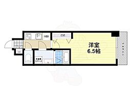 S-RESIDENCE堺blaze 1Kの間取図画像