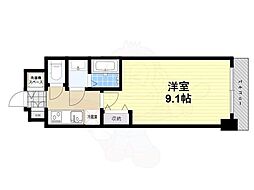 S-RESIDENCE堺blaze 1Kの間取図画像