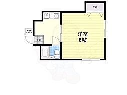 富士マンション 1Kの間取図画像