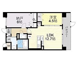 アトリエール堺寺地町 1SLDKの間取図画像