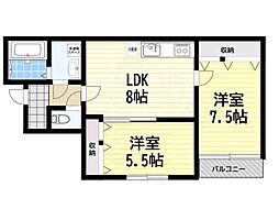 ルナ百舌鳥 2階/2A