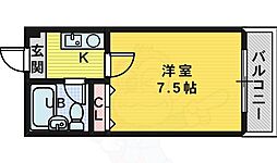 ハイツホーシャ 1Kの間取図画像