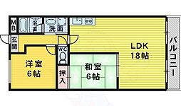 しののめハイツ 2LDKの間取図画像