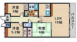 ルナ・ピエーナ泉北 3LDKの間取図画像