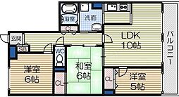 アピアランス平岡 3LDKの間取図画像