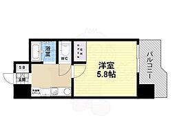 フェニックス五番館 1Kの間取図画像