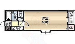 はるか三恵 1Kの間取図画像