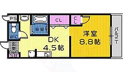 グランフルーリ 1DKの間取図画像