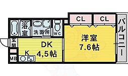 ハイツサッカラ 1DKの間取図画像