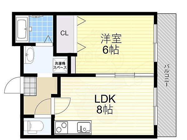 コンフォートソレイユ ｜大阪府大阪市東住吉区湯里５丁目(賃貸アパート1LDK・2階・33.41㎡)の写真 その2