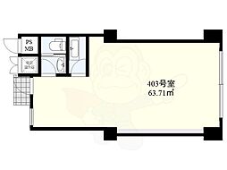 ユニ船場の間取図画像