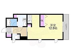 ロジュマン松原 1DKの間取図画像