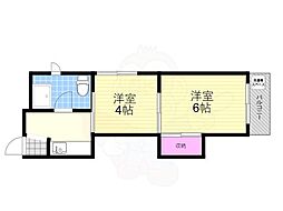 イサム産業ビル 2Kの間取図画像