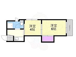 イサム産業ビル 2Kの間取図画像