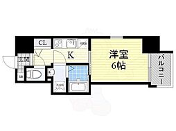 BONNY 1Kの間取図画像