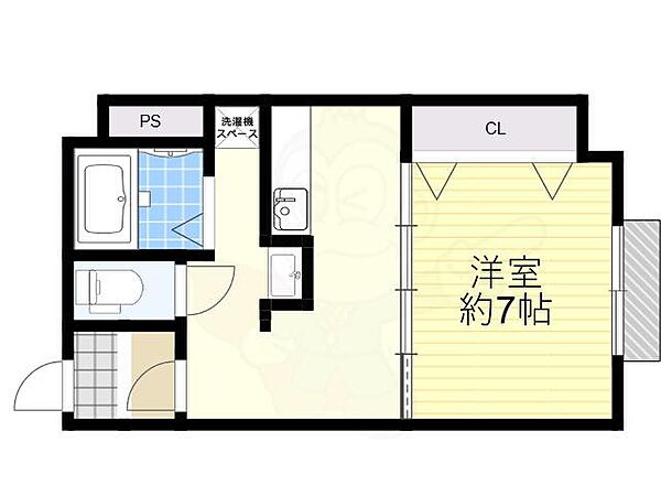 ふか喜マンション 310｜大阪府池田市室町(賃貸マンション1R・3階・32.40㎡)の写真 その2