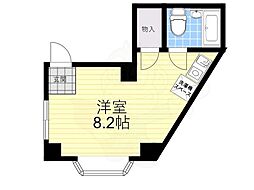 ウイスパービル ワンルームの間取図画像