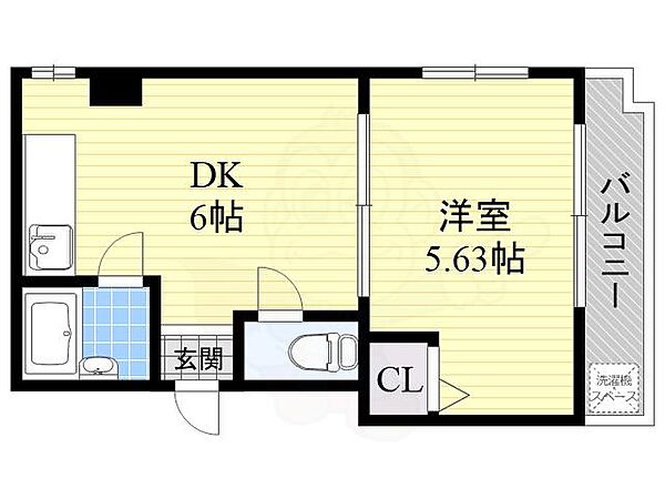 箕面コスモビル 205｜大阪府箕面市西小路４丁目(賃貸マンション1DK・2階・27.00㎡)の写真 その2