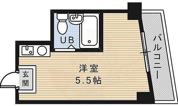 グローバル槻木 206｜大阪府池田市槻木町(賃貸マンション1R・2階・10.43㎡)の写真 その2