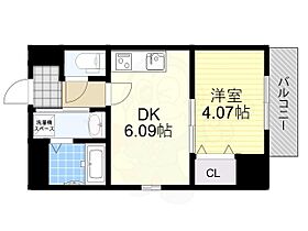 クローバー・クレア池田  ｜ 大阪府池田市槻木町（賃貸マンション1DK・9階・27.22㎡） その2