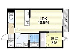 間取図画像 1LDK