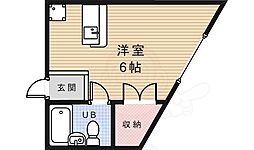 プレアール瀬川公園 ワンルームの間取図画像