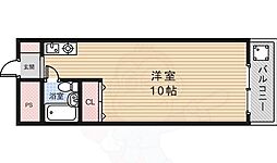 第三村西マンション ワンルームの間取図画像