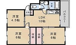 シャンボール八王寺 3LDKの間取図画像