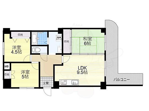 グランピア千船 ｜大阪府大阪市西淀川区大和田３丁目(賃貸マンション3LDK・3階・62.40㎡)の写真 その2