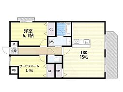 GranEbis 2LDKの間取図画像