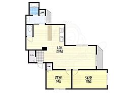 ホワイトレジデンス 2LDKの間取図画像