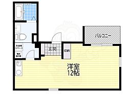 オープンドア・福島 ワンルームの間取図画像