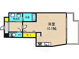 アルグラッド野田阪神 1Kの間取図画像