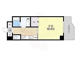 ロジュマン松原 1Kの間取図画像