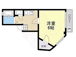 カーサマローネ 1Kの間取図画像