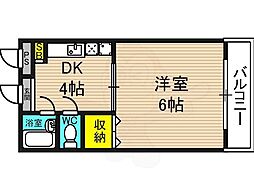 エステート野田 1DKの間取図画像