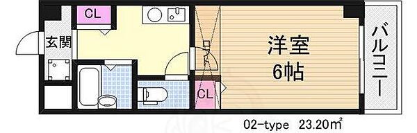 レジデンス ヤマキ ｜大阪府大阪市東淀川区淡路４丁目(賃貸マンション1K・2階・23.20㎡)の写真 その2