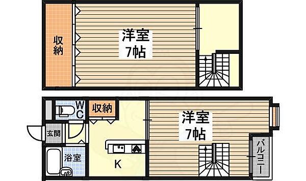 エクト2 ｜大阪府大阪市東淀川区下新庄４丁目(賃貸マンション2DK・6階・34.00㎡)の写真 その2