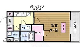 スプランディッド新大阪DUE  ｜ 大阪府大阪市淀川区木川東２丁目5番7号（賃貸マンション1K・4階・30.56㎡） その2