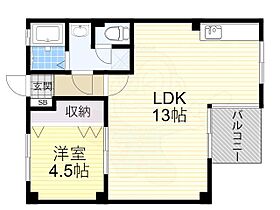 大阪府大阪市東淀川区豊新３丁目4番14号（賃貸マンション1LDK・4階・35.00㎡） その2