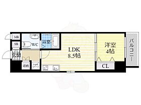 La CASA新北野  ｜ 大阪府大阪市淀川区十三元今里１丁目（賃貸マンション1LDK・4階・34.51㎡） その2