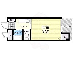 エクト1 1Kの間取図画像
