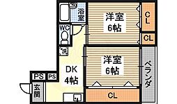 間取図画像 2DK