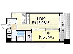 プレジオ東三国 1LDKの間取図画像