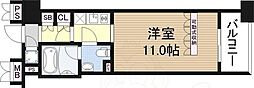デュオン新大阪レジデンス 1Kの間取図画像